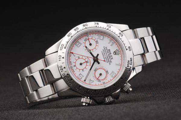 Rolex Daytona Mechanism White Stainless Steel Watch-RD4029