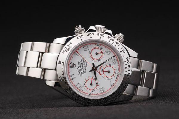 Rolex Daytona Mechanism White Stainless Steel Watch-RD4029