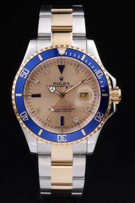 Rolex Submariner Mechanism Blue&Golden Cutwork Watch-RS4049