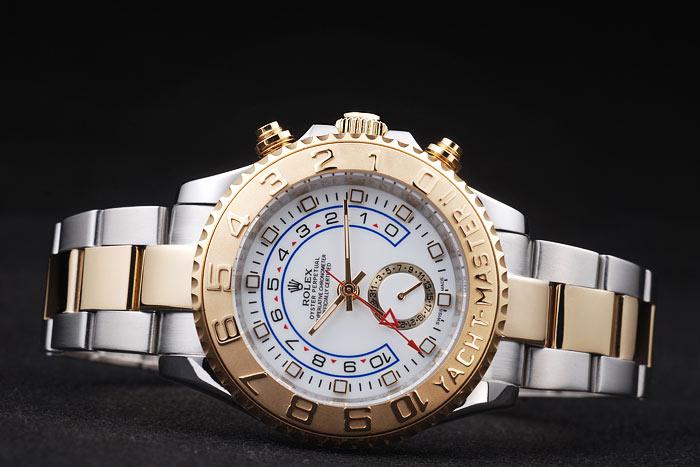 Rolex Yacht-Master II Golden Bezel&White Surface Watch-RY3331