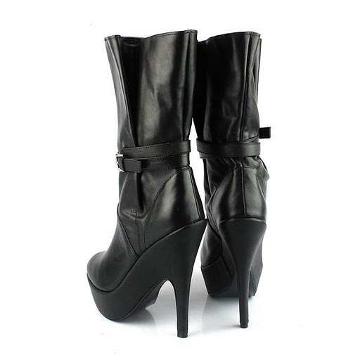 Yves Saint Laurent Sheepskin Leather Ankle Boots