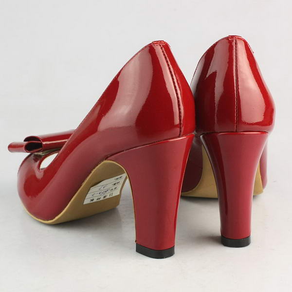 miu miu Patent Leather Bow Peep Toe Pump Red