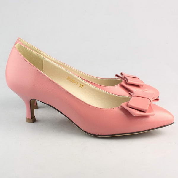 miu miu Sheepskin Leather Bow Point Toe Pump Pink