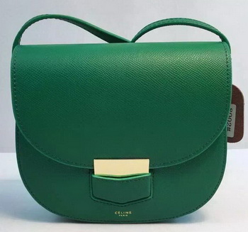 Pelle Celine Trotteur borsa in vitello CTA8002 Verde