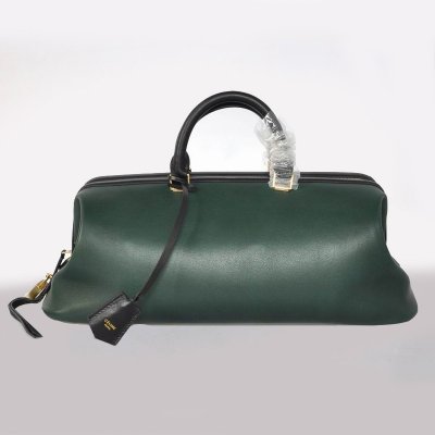 Celine Borsa in pelle Dottore cornice verde