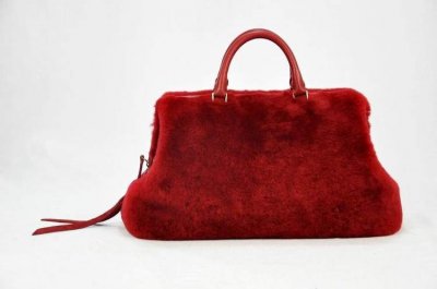 Celine Dottore Struttura Borsa grande in rosso 88038