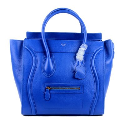 Celine Boston Blu Scuro Pelle Borse Sorriso