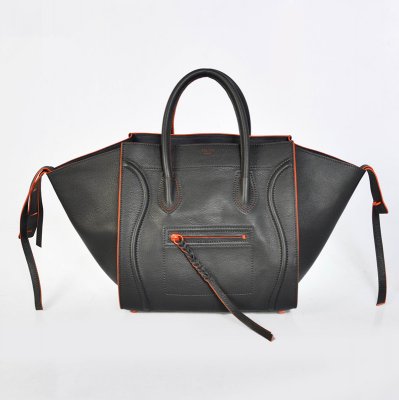 Celine Boston bovina grigio arancione Borse