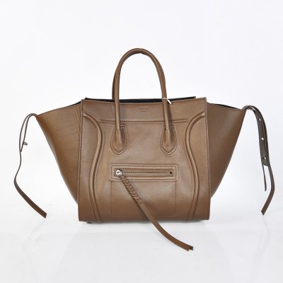 Celine Boston Brown bovina Borse