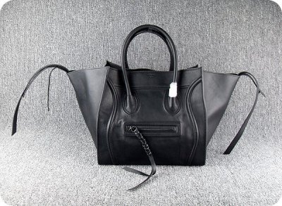 Celine Boston quadrato nero camoscio Borse