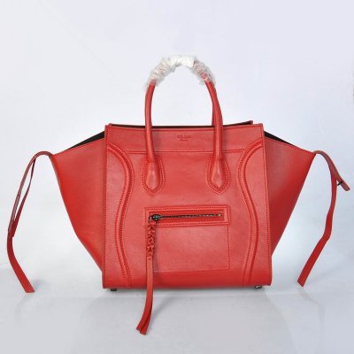 Celine Boston Red bovina Borse