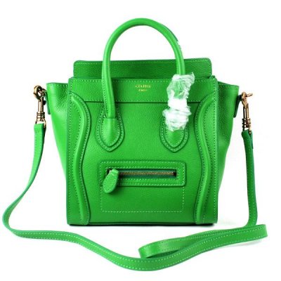 Celine Boston Verde Pelle Borse