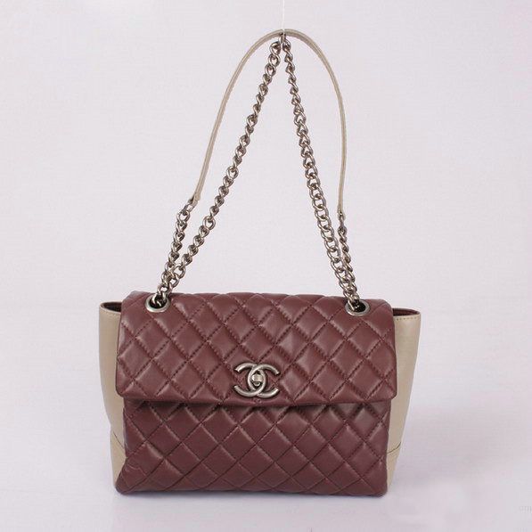 Chanel A68008 Shopper Borse pelle di pecora Bordeaux