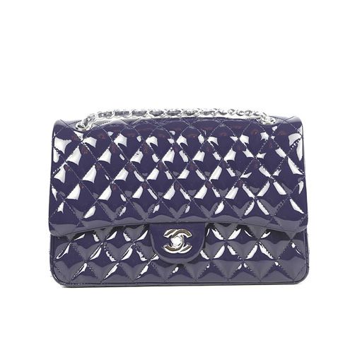 Nuovi Chanel Patent borse in pelle di mucca 1113 Violet