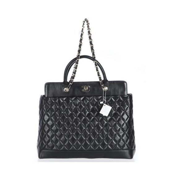 2014 Chanel A67190 Y07635 Moda Shopping Borse Nero