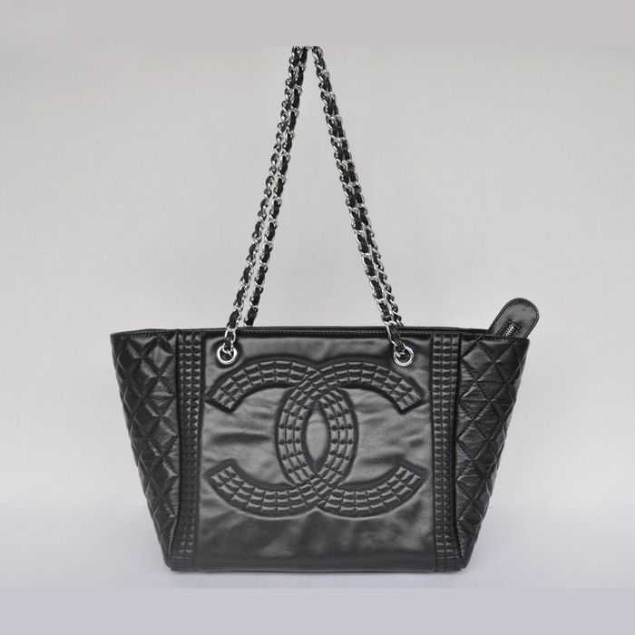 Chanel Tote Borse pelle di pecora A30175 Nero