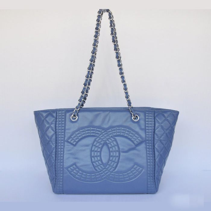 Chanel Tote Borse pelle di pecora A30175 Royal blue