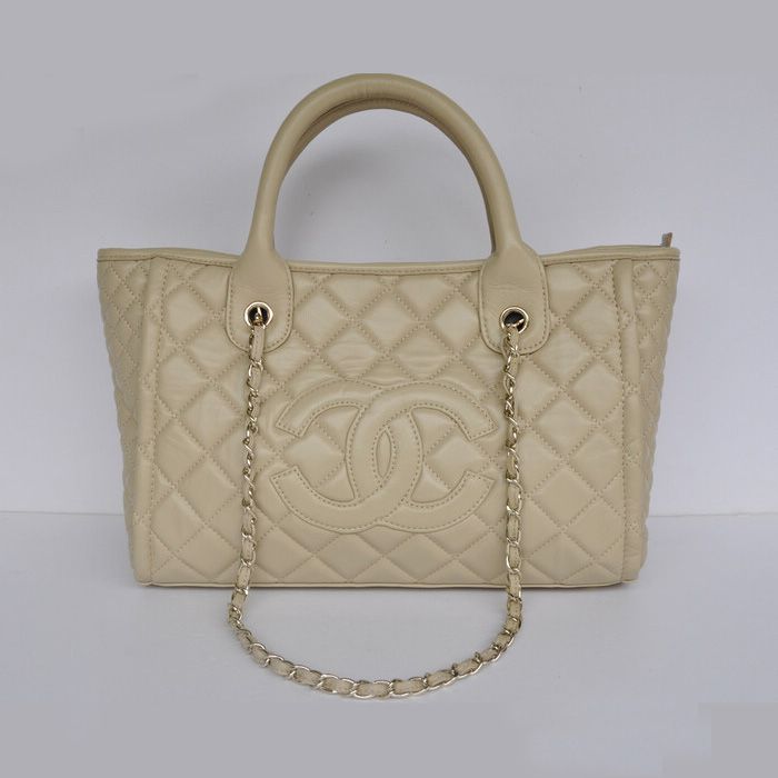 Chanel pelle di pecora Tote Borse A61079 Albicocca