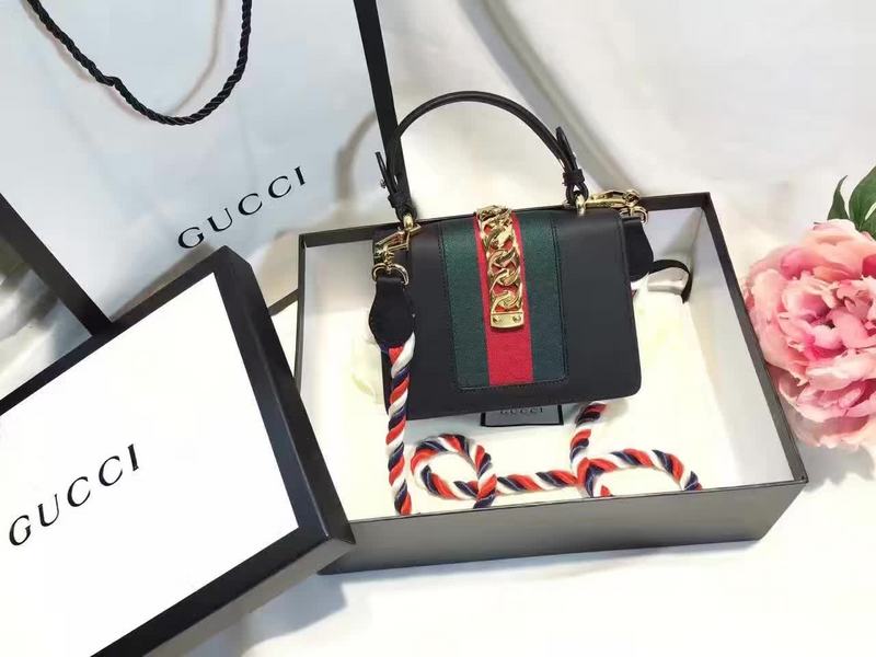 GUCCI 2017 Sylvie 431667 19cm Borse