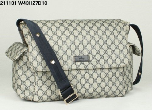 Gucci 211131 FP48N 4075 Messenger Diaper Bag Blu