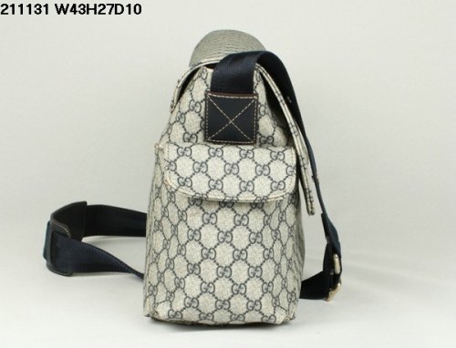 Gucci 211131 FP48N 4075 Messenger Diaper Bag Blu