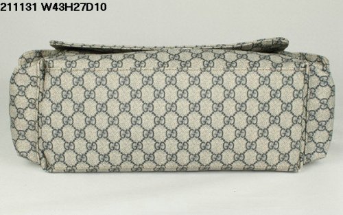 Gucci 211131 FP48N 4075 Messenger Diaper Bag Blu