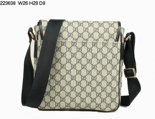 Gucci GG PVC tracolla in pelle blu 223638 Nuovo