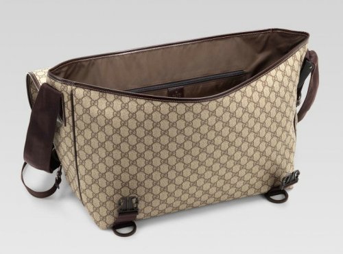 Gucci Borsa a tracolla grande con interblocco G 246334 in Beige
