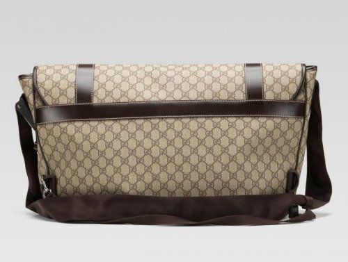 Gucci Borsa a tracolla grande con interblocco G 246334 in Beige