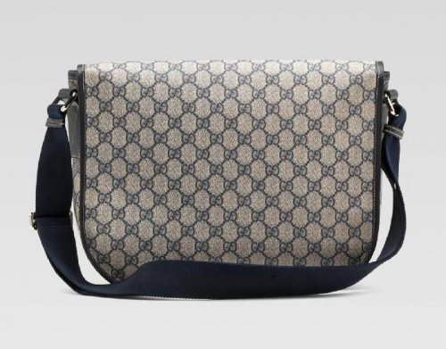 Gucci Medium Messenger bag con chiusura a clip 201732 in Beige /