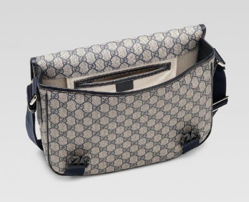 Gucci Medium Messenger bag con chiusura a clip 201732 in Beige /