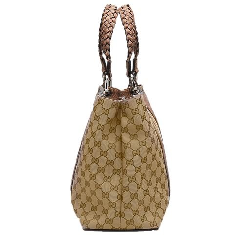 Gucci Bamboo Bar Borsa media 232947 Beige / Marrone Chiaro