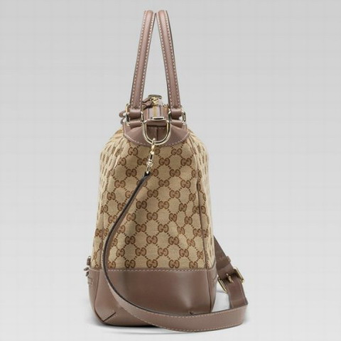 Gucci Mayfair Grande Top Handle Bag 257349 in Beige / Mauve