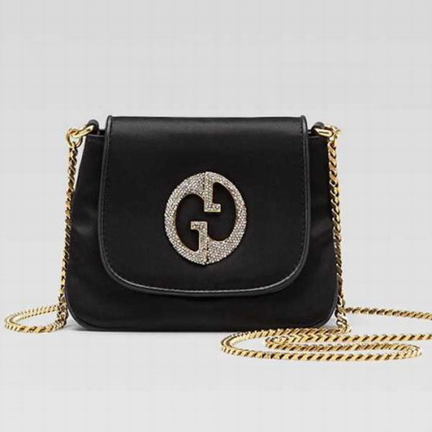 Gucci Outlet 1973 Piccola Borsa a tracolla 251821 in nero