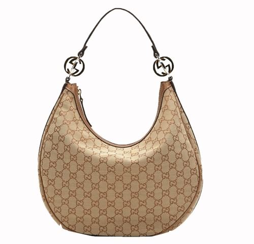 Gucci GG Twins Medium Hobo 232962 Beige / bronzo