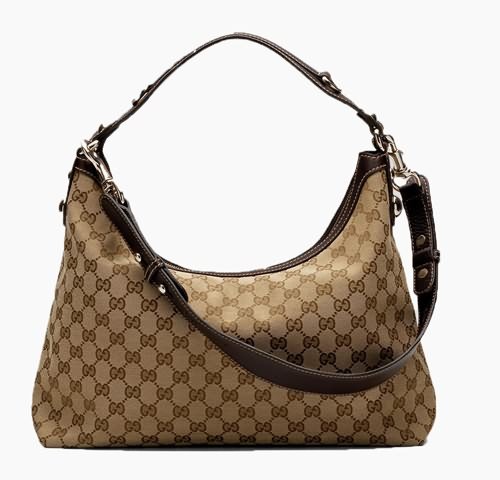 Gucci Outlet Icon Bit Medium Hobo 232961 Beige / Marrone