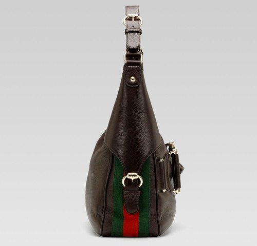 Gucci Outlet Heritage Medium Hobo 247602 Brown