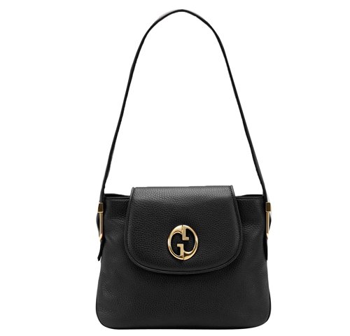 Gucci Outlet 1973 Media Shoulder Bag 251809 Nero