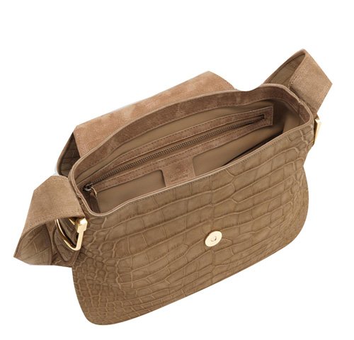 Gucci Outlet 1973 Medium Shoulder Bag 251809 Marrone Chiaro