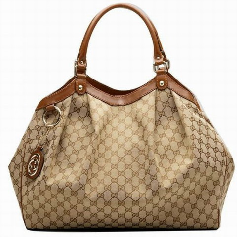 Gucci Sukey Large Tote 211943 Beige / Marrone chiaro