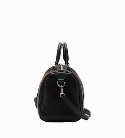 Gucci Vintage Web Medium Boston Bag 247205 Nero