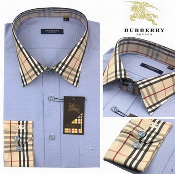 Burberry outlet Burberry Maglie a manica lunga Uomo Blu Burberry_106