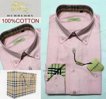 Burberry outlet Burberry Maglie a manica lunga Uomo Rosa Burberry_059