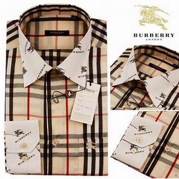 Burberry Outlet Burberry Uomo Controllato Maglie a manica lunga Beige Burberry_111