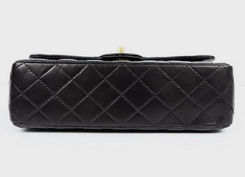 Chanel 2.55 Quilted Lambskin Flap Bag A1112 Black