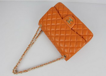 Chanel Jumbo Quilted Flap Bag A58600 Orange