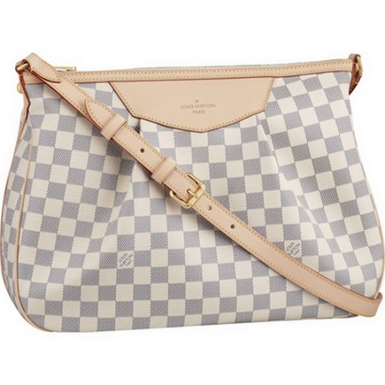 Louis Vuitton Tela Damier Azur Siracusa MM Borse N41112