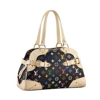 Louis Vuitton Tela Monogram Multicolore Claudi Nero Borse M40194