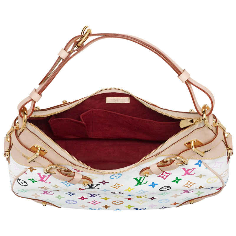 Louis Vuitton Tela Monogram Multicolore Greta Blanco Borse M40195