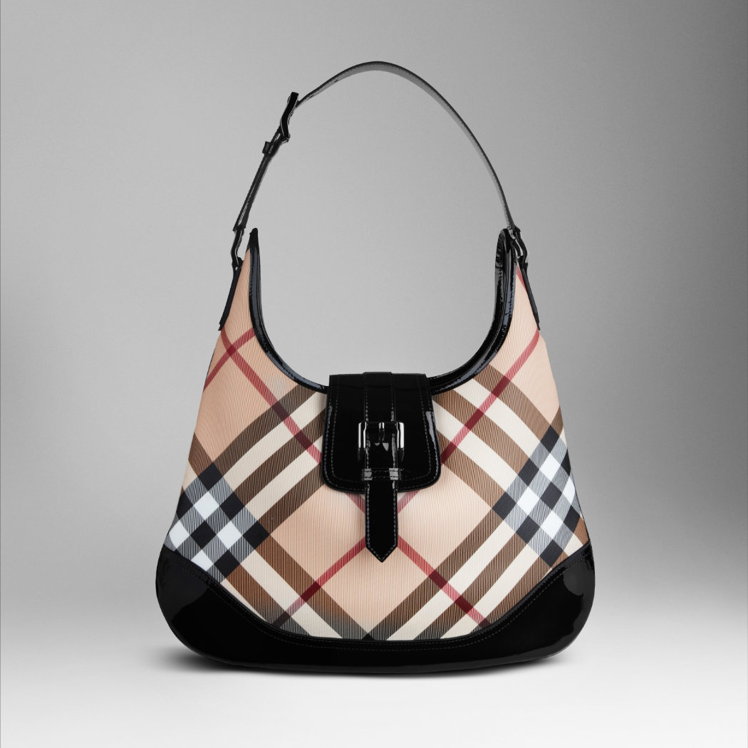 Burberry Medio Nova Check Hobo Borsa 34599011